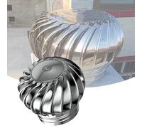 Ventilateur De Toit En Acier Inoxydable 300mm, Ventilateur De Grenier À Turbine Éolienne Pour Maisons Et Usines, Capot De Cheminée Non Motorisé(450mm/17.72in)