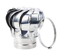 Ventilateur de toit en acier inoxydable, capuchon de ventilateur ventilation sans puissance, 160mm