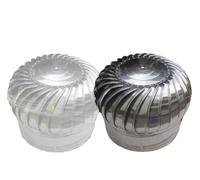 ventilateur de toit, Évent à capuchon rond, évent de toit d'extracteur externe, ventilateur à Turbine en acier inoxydable for les maisons d'usine de salle de jardin(600mm/24inch)