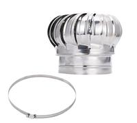 Ventilateur De Toit, Extracteur De FuméEs Rotatif éOlien 304 Stainless Steel, Ventilateur De CheminéE, Il Tourne Quand Le Vent Souffle, Convient Aux Maisons, Usines(450mm[ 17.72 in ])