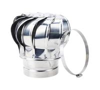 Ventilateur de toit non électrique en acier inoxydable 201, capuchon de cheminée d'évent d'éolienne 110 mm pour grenier, hangar, ventilation naturelle garage