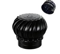 Ventilateur de toit rond en acier inoxydable 304 - Capuchon de cheminée - Dissipation de la chaleur - Pour maisons, greniers et usines - 100 mm