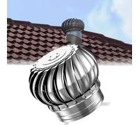 Ventilateur de toit, turbine en acier inoxydable, ventilateur d'extraction pour éoliennes, couvercle de cheminée de toit, installation facile, ventilation grenier, 200 mm