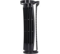Ventilateur de tour 90 degrés oscillant avec 2 vitesses Ventilateur de pied léger sans pale 34dB silencieux USB 2.0 pour l'intérieur Chambre à coucher Noir