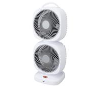 Ventilateur de Tour Compact avec Oscillation | 5 vitesses, batterie rechargeable, portable pour le camping, petite taille, matériau ABS