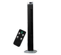 Ventilateur de tour Ventilateur colonne Soufflerie, télécommande 3 vitesses Télécommande Timer oscillante, noir, H=120cm