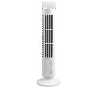 Ventilateur de Tower Fantower avec lumière LED, ventilateur debout à 2 vitesses, ventilateur de sol calme de 13 hauteurs, ventilateur sans lame pour chambre à coucher, maison et bureau, blanc