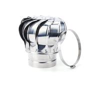 Ventilateur De Turbine À Toit Rond Évent D'éoliennes 150 250 350mm Couvercle Rotatif D'évacuation De Cheminée En Acier Inoxydable Pour Maison(300mm/11.81in)