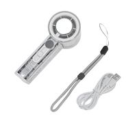 Ventilateur de Turbine portatif de Refroidissement de Glace, Transparent, Rechargeable par USB, 100 Vitesses réglables, 13 000 TR/Min, Ventilateur de Refroidissement de Glace