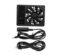 Ventilateur de ventilation à température contrôlée pour aquariums de reptiles, ventilateur alimenté par USB pour déshumidifier et faire circuler l'air dans les enclos de forêt tropicale et désertique