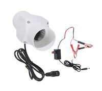 Ventilateur de ventilation à vitesse variable de 10 W avec, 46mm | Contrôleur de vitesse manuel, pinces de terre positives rouges et noires, évacuation ou alimentation d ' air pour les