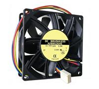Ventilateur de ventilation d ' équipement carré de 80 mm d ' épaisseur de 2, 5 cm, sans balais 12 V 1, 0 A, connecteur PWM à 4 fils, roulement à deux billes, remplacement de service de 50 000 heures