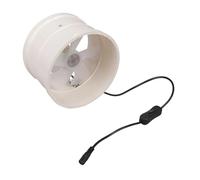 Ventilateur de ventilation haute performance en PVC 160 mm 12 V 6 W 430 CFM avec interrupteurs pour une élimination efficace de la vapeur et des odeurs dans différents environnements Ventilateur avec