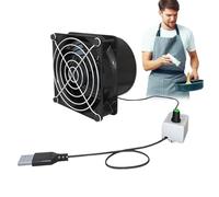 Ventilateur de ventilation - Mini ventilateur USB 8x8x6,5 cm, sortie canal à vitesse réglable, extracteur de souffleur d'air | Ventilateur facile à installer pour salle de bain cuisine WC fenêtre
