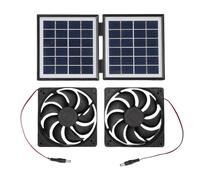 Ventilateur de ventilation solaire, ventilateur d'admission ou d'échappement, étanche à la pluie 10 W, circulateur d'air haute vitesse pour grille d'aération pour chiens, fenêtres, serres