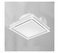ventilateur de ventilation Ventilateur de plafond intégré Ventilateur d'extraction de salle de bain domestique blanc Ventilateur d'extraction silencieux for toilettes, 30 × 30CM, 19W, 138m³ / h, 37dB