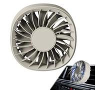 Ventilateur de voiture - 8,8 x 8,3 x 8,3 cm | Clip d'aération de voiture portable | Pour | Dispositif de refroidissement par temps chaud avec lumières LED pour véhicules camions, 3 vitesses de vent