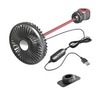 Ventilateur de Voiture Portable 3 Vitesses Puissant | Ventilateur de Voiture pour Conducteur - Ventilation USB Portable et Puissante pour Golf Cart Camion Banquette Arrière Voyage Camping Car Plein Ai