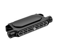 Ventilateur de voiture portable - Unité de refroidissement du siège, souffleuse à double turbine | Appareil de circulation de flux d'air réglable à alimentation USB, accessoire de ventilation arrière