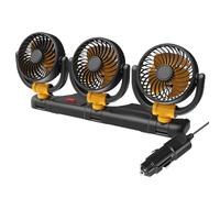 Ventilateur de voiture portable : ventilateur automatique qui souffle d'air froid | 2 ventilateurs de voiture réglables de vitesse du vent, de climat intérieur rotatif électrique à 360 degrés