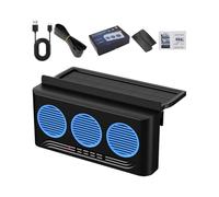 Ventilateur de voiture pour fenêtre, refroidisseur avec 3 sorties, alimentation solaire, extracteur d'air pour fenêtre, pour van SUV Camper Pickup long trajet voyage quotidien