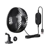 Ventilateur de voiture Souffleur Puissant Circulation d'air réglable | Ventilateur de camion à 3 vitesses réglable vitesse fonctionnement silencieux puissant flux d'air voiture camion camping-car