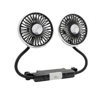 Ventilateur de voiture USB à double tête avec lumière USB à double tête adapté pour la maison. Ce ventilateur ne nécessite pas de piles conçues pour une utilisation durable avec une bonne durabilité