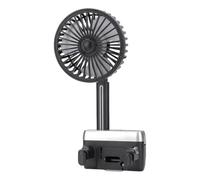 Ventilateur de voiture USB portable pour siège arrière : ventilateur de refroidissement silencieux pour passagers du siège arrière, ventilateur électrique avec appuie-tête réglable à fort débit