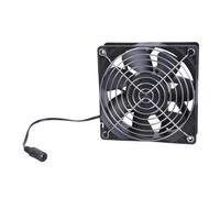 Ventilateur d'échappement 12 cm 12 V 2,7 A 6000 tr/min haute vitesse avec protection en métal pour cuisines et salles de bains