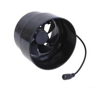 Ventilateur d'échappement 12 V pour ventilation avec niveau de bruit de 39 dB et taille de conduit de 110 mm, convient pour une utilisation en intérieur et en extérieur