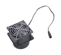 Ventilateur d'échappement 80 mm CC 12 V avec moteur à roulement à billes pour boîtiers d'imprimante 3D et bricoleurs à souder - Ventilateur extracteur de fumées d'air avec roulement à billes
