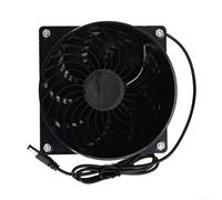 Ventilateur d'échappement à bride 12 V avec support de conduit, ventilateur 3000 tr/min pour cuisine, salle de bain, serre, poulailler et niche pour chien