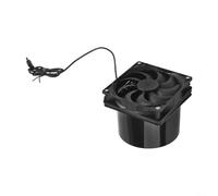 Ventilateur d'échappement à bride, 120 x 120 x 100 mm à énergie solaire pour une meilleure circulation de l'air, élimination efficace de la fumée, utilisation à la maison et au logement des animaux