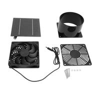 Ventilateur d'échappement à bride à énergie solaire Kit de ventilation de panneau solaire 5W avec IP65 résistant à l'eau pour la serre poulaise coop soufflé en silicium ABS 12x12