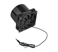 Ventilateur d'échappement à bride de conduit 12 V 3000 tr/min pour niche, poulailler, serre, cuisine, salle de bain, panneau solaire, compatible avec élimination des odeurs de fumée, 120 x 120 x 100