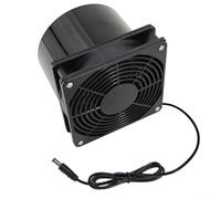 Ventilateur d'échappement de cuisine, 12 V, bride de conduit 3000 tr/min, pour cuisine, salle de bain, niche, serre, ventilation solaire, 120 x 120 x 100 mm