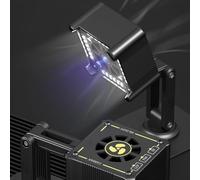 Ventilateur d'échappement de fumée avec lumière LED pour soudure, contrôle tactile à 3 vitesses, batterie 800 mAh, extracteur de fumée réglable multi-joint pour réparation de téléphone et travaux