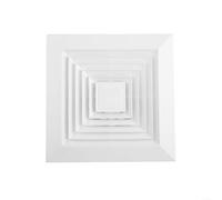 Ventilateur d'échappement de plafond avancé à fort flux d'air avec fonctionnement silencieux pour salles de bains et cuisines (20 x 20 cm)