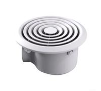 Ventilateur d'échappement de plafond - Débit d'air élevé 110 CFM, fonctionnement silencieux de 28 dB, ouverture brute de 19 cm, pour salle de bain et cuisine (rond)