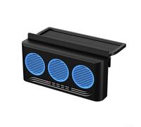 Ventilateur d'échappement de voiture à énergie solaire, circulateur d'air de véhicule 5 W avec lumière rouge, ventilation ABS refroidissement pour la plupart des voitures, SUV, camions, noir