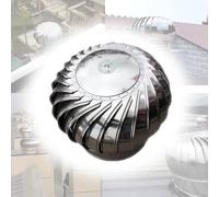 Ventilateur d'échappement en acier inoxydable 304 - Capuchon rotatif pour éoliennes - 4", 6" et 8" - Étanche et antirouille (160 mm).