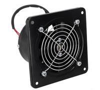 Ventilateur d'échappement en acier inoxydable, extracteur de cuisine haute puissance de 10,2 cm avec moteur en cuivre, ouverture de 100 à 110 mm, ventilateur de ventilation peint en noir