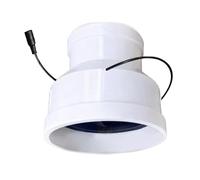 Ventilateur d'échappement en ligne ABS amovible de 75 mm à 110 mm 12 V 3 W pour un nettoyage et un entretien faciles Ventilateur de cuisine haute vitesse
