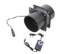Ventilateur d'échappement silencieux avec contrôle de vitesse 8 cm 12 V 0,4 A