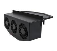 Ventilateur d'échappement solaire automatique avec double source d'alimentation pour une ventilation constante et une dissipation de la chaleur intérieure (noir solaire)