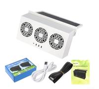Ventilateur d'échappement solaire et USB à double alimentation pour voiture avec entrée d'air à trois trous et double aérations pour une ventilation supérieure, réduisant l'accumulation de chaleur à
