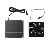 Ventilateur d'échappement solaire extérieur 10 W avec cellules monocristallines pour le refroidissement des serres, le contrôle de la maison des animaux de compagnie et les applications de ventilation