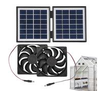 Ventilateur d'échappement solaire - Ventilateur d'aspiration solaire efficace - Circulateur d'air haute vitesse 10 W étanche à la pluie pour niches, maisons d'animaux domestiques, fenêtre de jardin