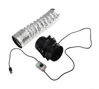 Ventilateur d'échappement USB pour ventilation d'air | Moteur à bobine en cuivre 5 W à faible puissance, coque en plastique, taille compacte de 10,5 cm, ventilation pour abris de