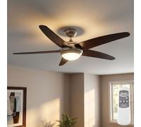 Ventilateur Decken Globo LED 5 Lames Lampe Plafond 3 Vitesses, Télécommande